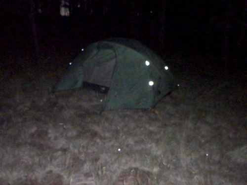 GDMBR: The camp had been prepared for us to turn in for the night.